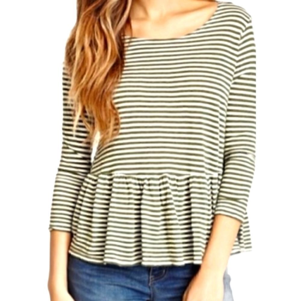 WE THE FREE (FREE PEOPLE) PEPLUM TOP SZ XS
